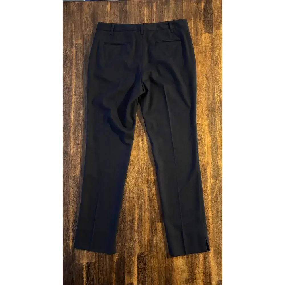 Rag & Bone Women’s 8 Pants Slim Straight Leg Wool Blend Trouser Black